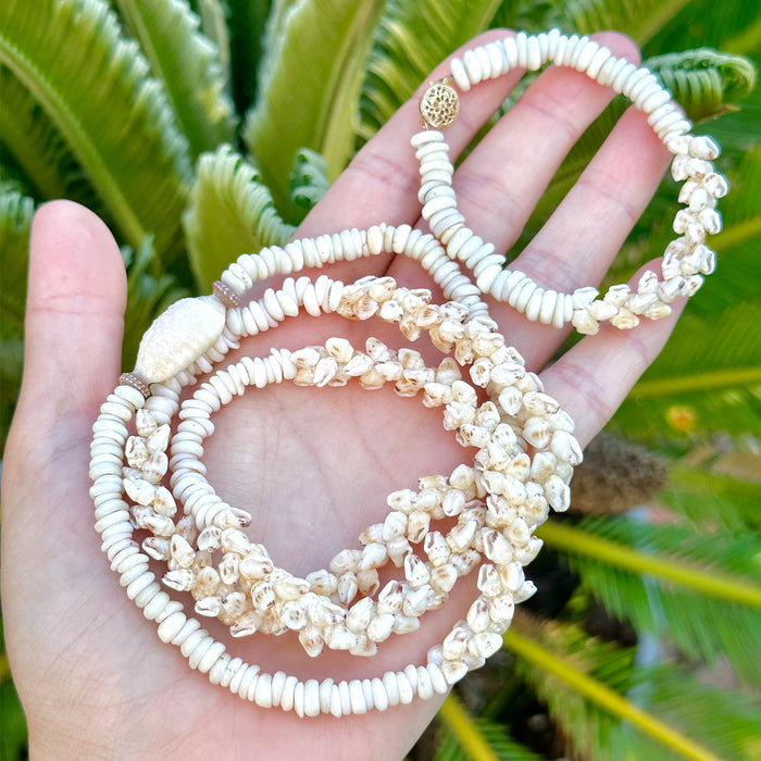 Niihau Shell Necklace (Poepoe Style) – Laule'a waikiki